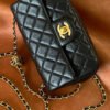 Chanel Mini Flap Bag Black For Women, Women&rsquo;s Bags 7.9in/20cm