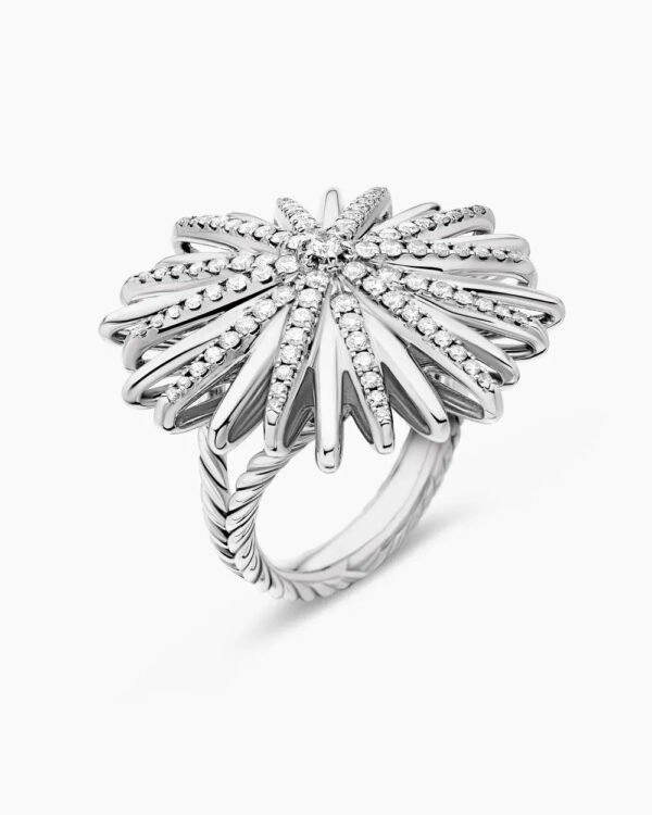 CC570AFF-B554-F477-9A85-6FE7F17ACE43.jpg Starburst Ring Sterling Silver with Diamonds - 6