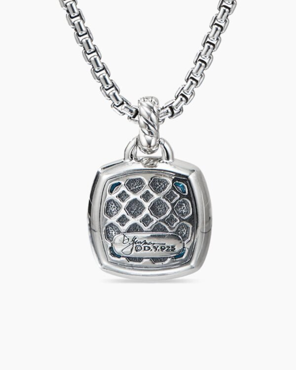 Albion Pendant Sterling Silver with Black Onyx and Diamonds, 14mm