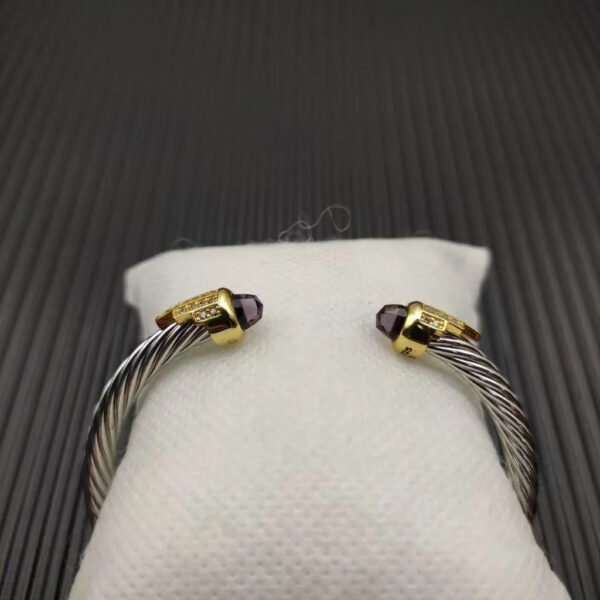 CCDF2F07-9BB0-1A89-4B6F-F02DD3824FDD.jpg Cable Bracelet with Amethyst & Diamond Accents 5mm