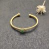Cable Classics Bracelet with Peridot and Diamonds 18K Yellow Gold 4mm