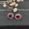 CF96E1B0-C90B-1AEF-1273-444AC79D2EF6.jpg Infinity Stud Earrings Sterling Silver with Garnets, 13mm