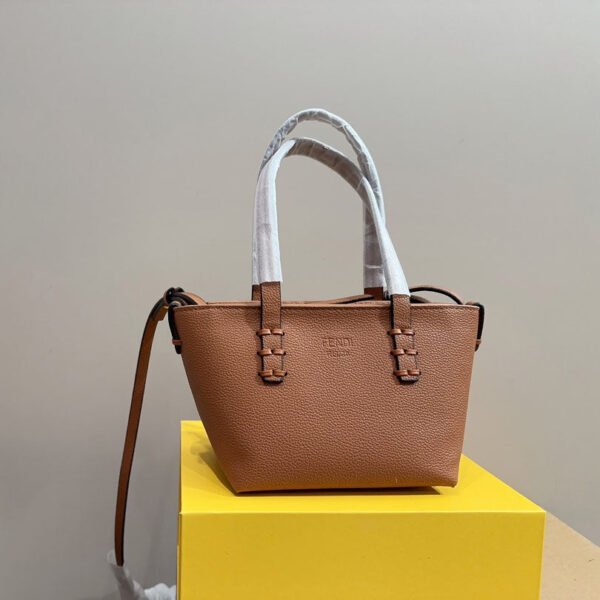 Fendi Leather Roll Mini Bag - Black