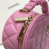 Chanel Vanity Case Shiny Gold Pink Bag For Women 9.5cm/3.7in