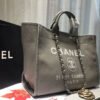 Chanel Deauville Tote Tweed Canvas Bag Fall/Winter Collection, Light Grey/White For Women 15in/38cm
