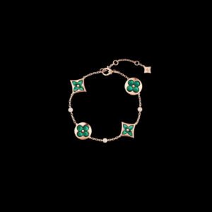 D07C28A6-7FA1-B3E1-4AAF-61B73730F5B3.jpg Color Blossom Bb Multi-Motif Bracelet, Pink Gold, Malachite And Diamonds