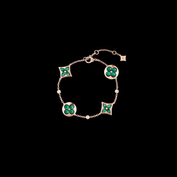 D07C28A6-7FA1-B3E1-4AAF-61B73730F5B3.jpg Color Blossom Bb Multi-Motif Bracelet, Pink Gold, Malachite And Diamonds