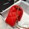 Chanel Flap Bag With CC Ball On Strap Red For Women, Women&rsquo;s Handbags, Shoulder And Crossbody Bags 7.8in/20cm AS1787
