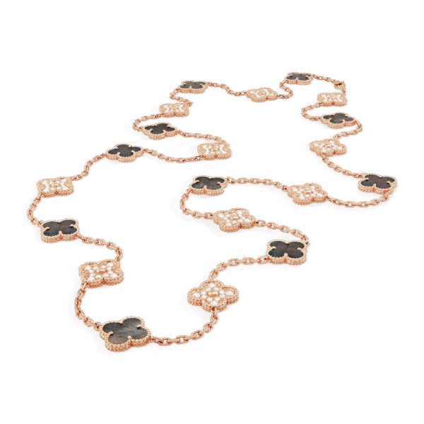 Vintage Alhambra long necklace, 20 motifs