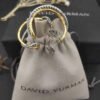D18D0931-1C0D-6F4C-C6C5-187752FD3086.jpg Crossover Hoop Earrings Sterling Silver with 18K Yellow Gold 33.7mm - Gold