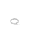 COCO CRUSH RING Quilted motif, mini version, 18K white gold - 6