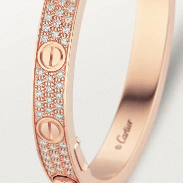 LOVE BRACELET, DIAMOND-PAVED
