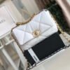 Chanel 19 HandBag White For Women 10.1in/26cm AS1160