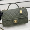 Chanel AS3653 22K Bag Dark Green For Women, Women&rsquo;s Bags 9.8in/25cm