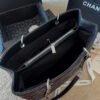 Chanel Grand Shopping Tote Black Caviar Silver Hardware