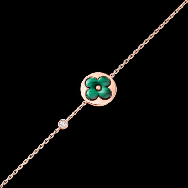 D450BA7A-C130-310F-E089-02B904248CBA.jpg Color Blossom BB Sun Bracelet, Pink Gold, Malachite and Diamond