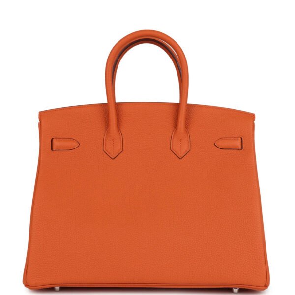 Birkin 30 Orange Togo Palladium Hardware