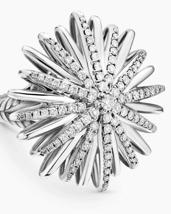 D55D619D-3D21-2204-5B0D-015979A21ED5.jpg Starburst Ring Sterling Silver with Diamonds - 6