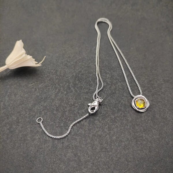 D58397A8-73DC-5D44-E6B5-45D0BC5BDB4C.jpg Petite Chatelaine® Necklace Sterling Silver with Citrine, 10mm