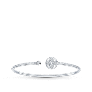 D5F695FD-2F41-F2B3-1CEF-6C58045F6155.png Idylle Blossom Twist Bracelet, White Gold And Diamonds