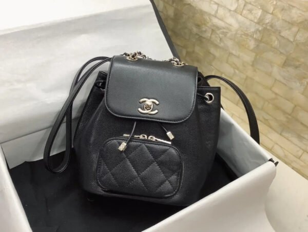 Chanel Small Affinity Backpack Black For Women, Women&rsquo;s Bags 9.8in/25cm