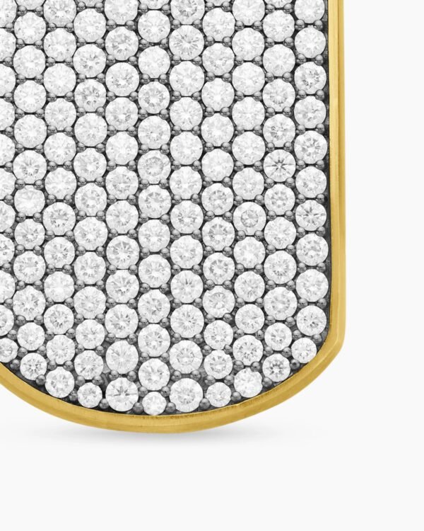D6B081BB-2408-19AA-1F5F-506910ADA58A.jpg Chevron Tag 18K Yellow Gold with Diamonds, 42mm