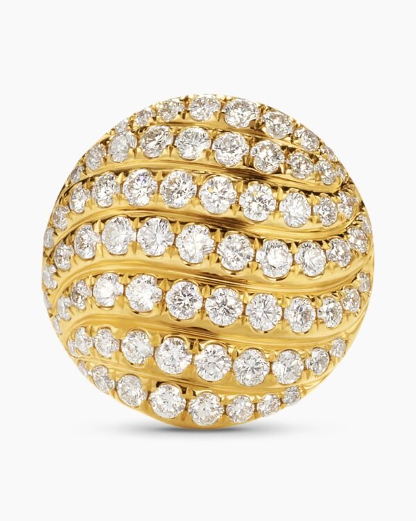 D6DE9189-61D1-844B-DA60-D4DAF91C6979.jpg Sculpted Cable Stud Earrings 18K Yellow Gold with Diamonds, 14mm