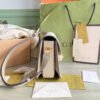 Gucci Horsebit 1955 Canvas Small Shoulder Bag White Beige