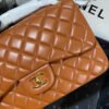 Chanel Large Classic Handbag Gold Hardware Brown For Women, Women&rsquo;s Handbags, Shoulder Bags 11.8in/30cm
