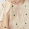 Vintage Alhambra long necklace, 20 motifs