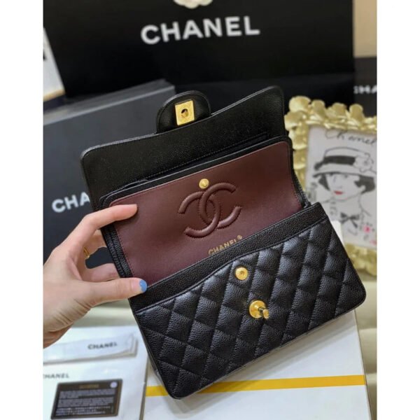 Chanel Small Class-Double Flap Bag A01113 Caviar Calfskin