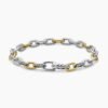 DY Madison&reg; Chain Bracelet Sterling Silver with 18K Yellow Gold