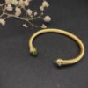 Classic Cablespira&reg; Bracelet 18K Yellow Gold with Peridot and Diamonds, 5mm