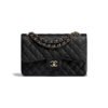 Chanel Large Classic Handbag Grained Calfskin & Gold-Tone Metal A58600