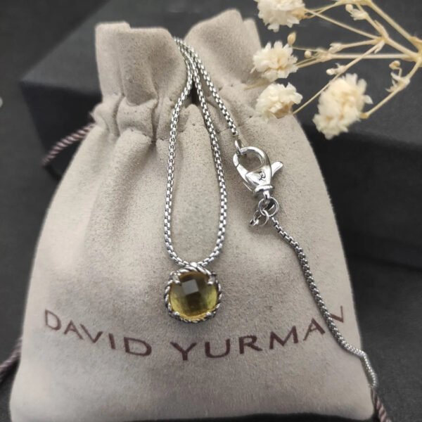 D9FA28A9-8AAD-7006-A13A-896A249E5BB8.jpg Petite Chatelaine® Necklace Sterling Silver with Citrine, 10mm