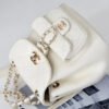 Chanel Backpack White For Women 7 in/18cm