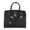 DA6BAC18-6521-E97D-73EB-EDF128F6AA77.jpg Birkin Sellier Limited Edition 30 Bag Black Veau Graine Monsieur Laiton