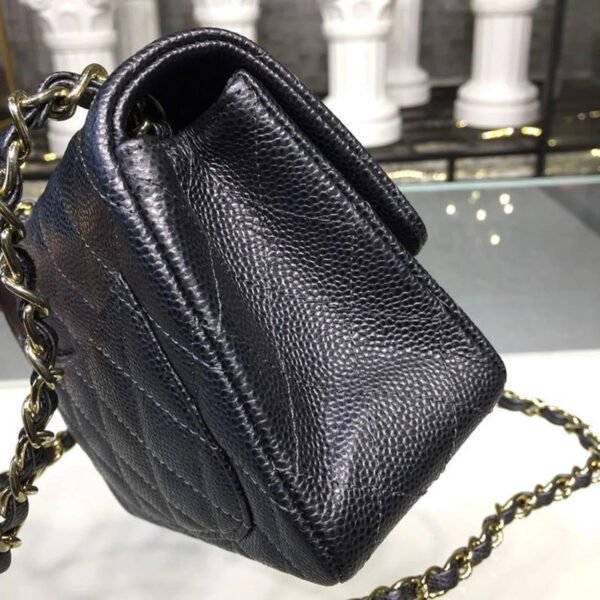 Chanel Mini Flap Bag Caviar Black For Women, Women&rsquo;s Bags, Shoulder And Crossbody Bags 6.7in/17cm A35200