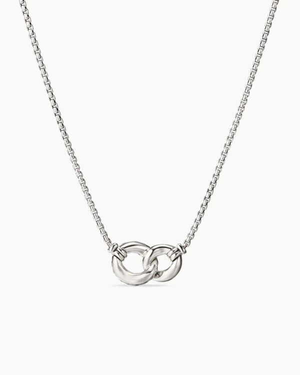 Belmont&reg; Curb Link Necklace Sterling Silver with 18K Yellow Gold, 20mm