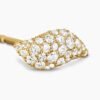 DB5DFCAF-C4E3-B0AD-B236-ED145338866A.jpg Petite Pavé Flute Stud Earrings 18K Yellow Gold with Diamonds, 10.6mm