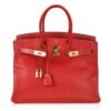 Birkin 28 Bag Rouge Casaque Candy Limited Edition Epsom Gold