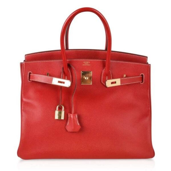 Birkin 28 Bag Rouge Casaque Candy Limited Edition Epsom Gold