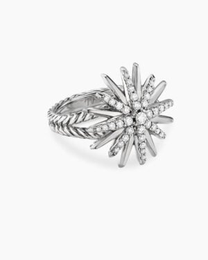 DCF7215A-E750-471E-4AF3-CA135BCBCD92.jpg Starburst Ring Sterling Silver with Diamonds, 19mm