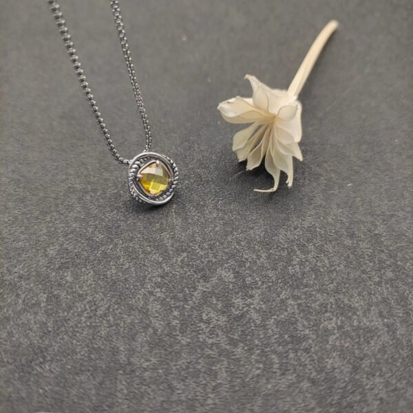 DD816C13-0EF8-7976-C22A-77CDD71AA8A1.jpg Petite Chatelaine® Necklace Sterling Silver with Citrine, 10mm
