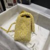 Chanel 20Cm Class-Flap Bag In Yellow Tweed 1116