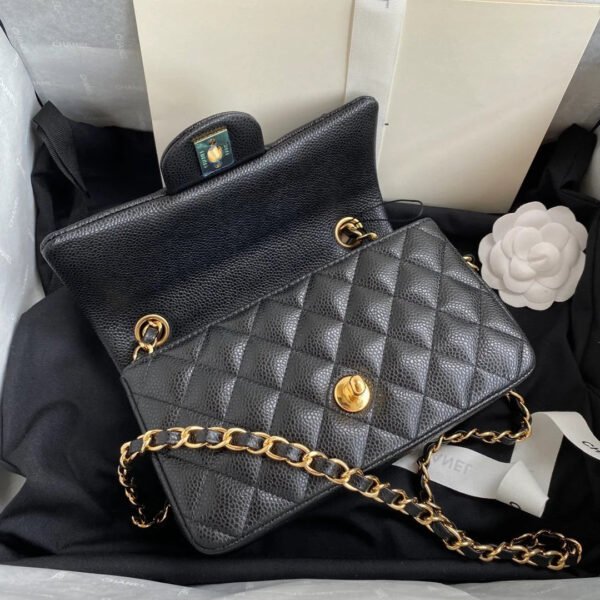 DE183CB9-C404-FD23-E23F-98A67BFEA565.jpg Chanel Mini Classic Handbag Black For Women 6.7in/17cm