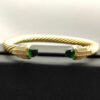 DE25554B-3D33-165F-9477-04A1EDCD4162.jpg 7mm Cable Bracelet with Peridot & Diamond Accents