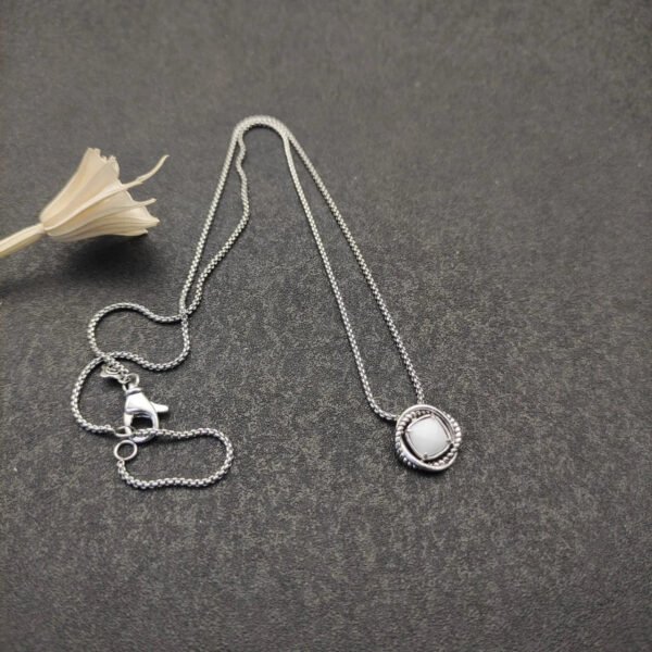 DE51238C-990E-333E-943F-54DC7C1227F9.jpg Petite Chatelaine® Necklace Sterling Silver with Pearl, 10mm