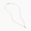 Petite Solari Pendant Necklace 18K Yellow Gold with Pearl and Diamonds, 11.5mm