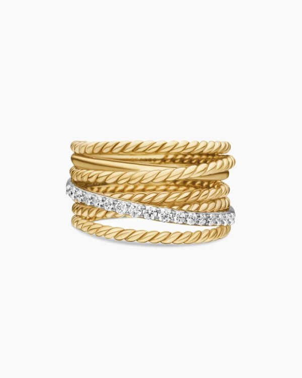 DF4CB516-BCD7-E335-DEEE-94C33B55BF56.jpg Crossover Ring 18K Yellow Gold with Diamonds - 6